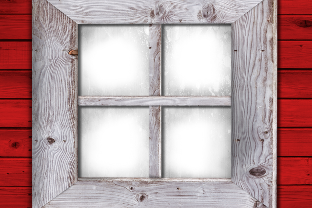 Vintage Wooden Window with Missing Panes Illustrating Transparent Background - Download Free Stock Videos Pikwizard.com