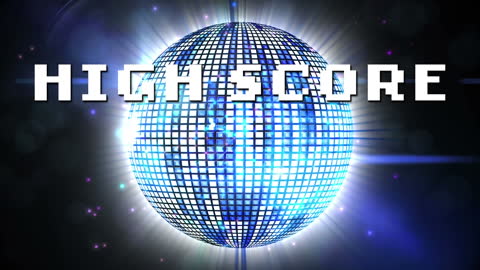 High Score Animation with Rotating Disco Ball