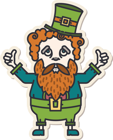 Leprechaun Cartoon Thumbs Up with Transparent Background for St. Patrick's Day - Download Free Stock Videos Pikwizard.com