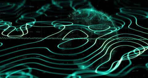 Abstract Digital Network Over Planet Earth Rendering - Download Free Stock Images Pikwizard.com