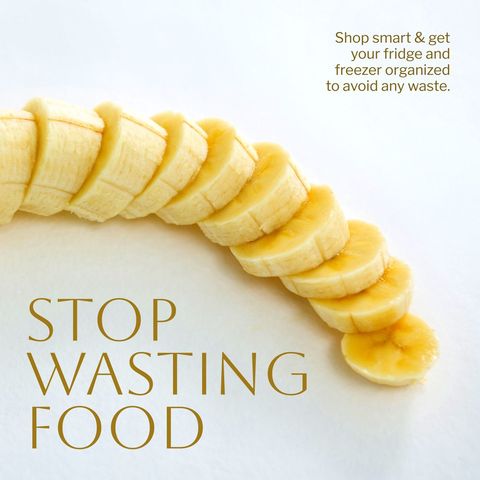 food waste awareness with fresh sliced banana - Download Free Stock Templates Pikwizard.com