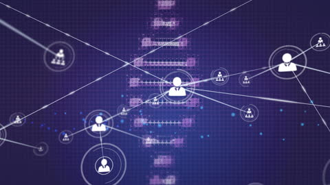 Digital Network Connections Over DNA Strand Spiral