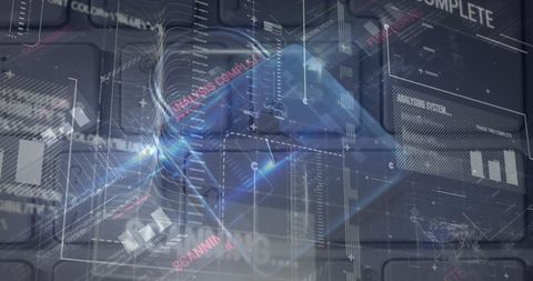 Cyber Security and Data Protection with Digital Padlock Overlay - Download Free Stock Images Pikwizard.com