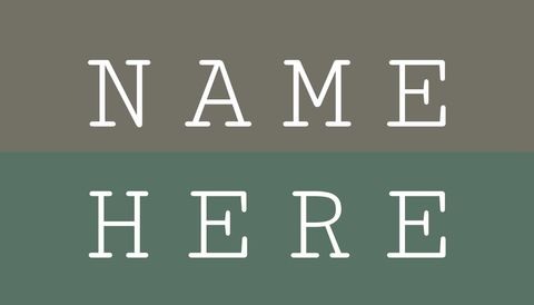 Minimalist Dual-Tone Nameplate Design Template - Download Free Stock Templates Pikwizard.com