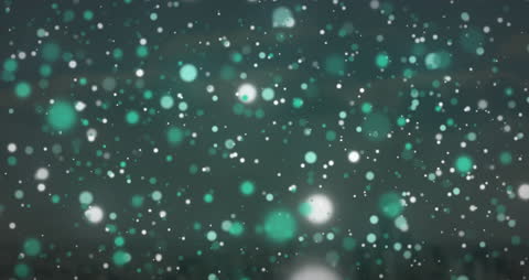 Mystical Glowing Spots Over Urban Nightscape