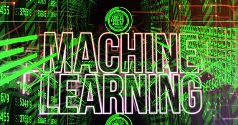 Machine Learning Technology Background with Futuristic Interface - Download Free Stock Images Pikwizard.com