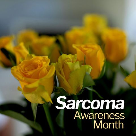 yellow roses promoting sarcoma awareness month - Download Free Stock Templates Pikwizard.com