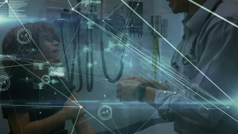 Digital Healthcare Data Network with Interactive Elements