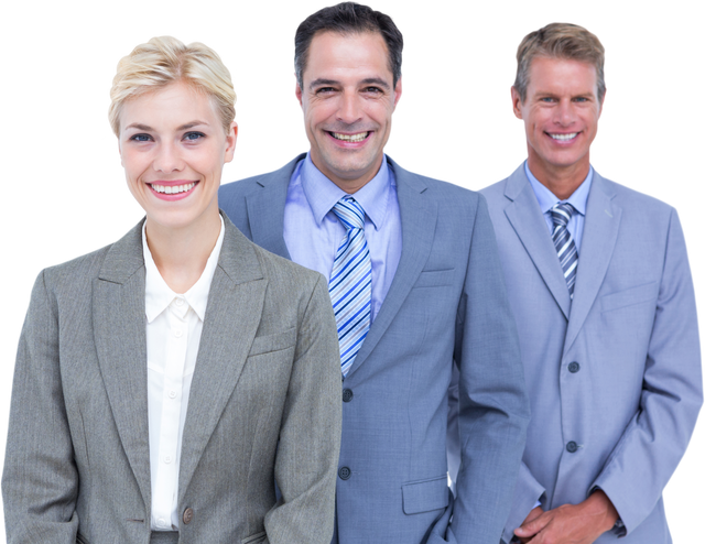 Transparent professional business team in suits smiling - Download Free Stock Videos Pikwizard.com