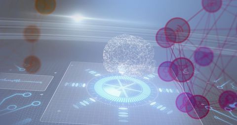 Futuristic AI Network and Digital Interface Concept - Download Free Stock Images Pikwizard.com