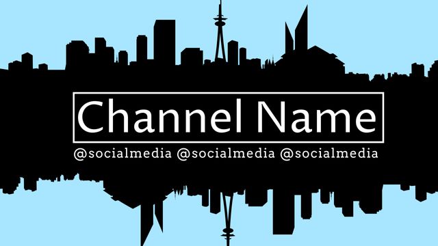 Modern Urban Skyline Social Media Banner Template - Download Free Stock Templates Pikwizard.com