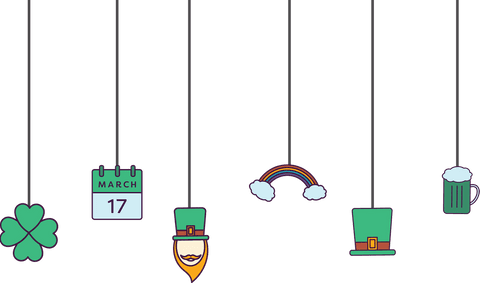 Transparent Hanging St. Patrick's Day Icons Collection - Download Free Stock Videos Pikwizard.com