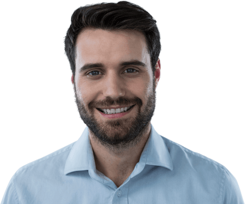 transparent background happy man smiling confidently - Download Free Stock Videos Pikwizard.com