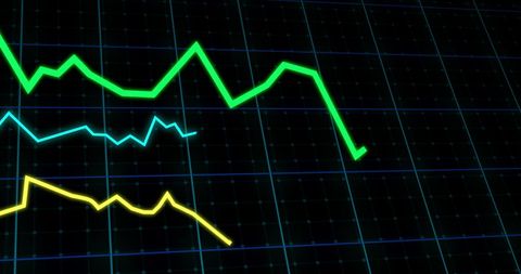 Line Graphs on Digital Background Show Financial Data Trends - Download Free Stock Images Pikwizard.com
