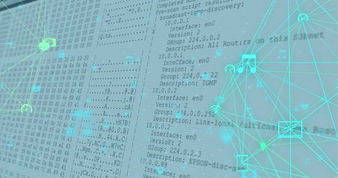 Digital Network Connections Overlaying Data Processing Screen - Download Free Stock Images Pikwizard.com