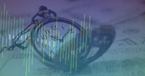 Technology and Time Integration in Financial Data Analysis Concept - Download Free Stock Images Pikwizard.com