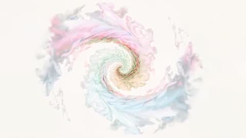 Rotating Pastel Spiral Loop Creating Calm Swirl and Gentle Fluid Motion