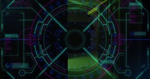 futuristic digital interface for cyber security and data networking - Download Free Stock Images Pikwizard.com