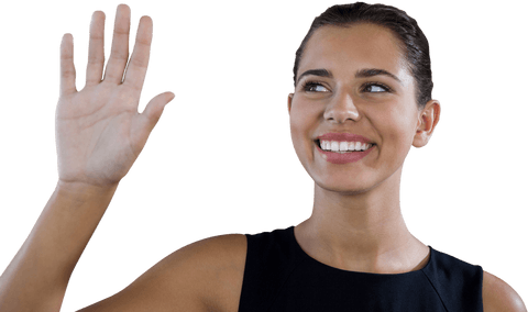 transparent image businesswoman touching mock interface - Download Free Stock Videos Pikwizard.com