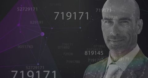Digital Interface with Data Processing Networks and Businessman - Download Free Stock Images Pikwizard.com