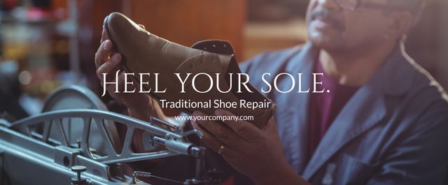 Experienced Artisan Repairing Leather Shoe in Workshop - Download Free Stock Templates Pikwizard.com