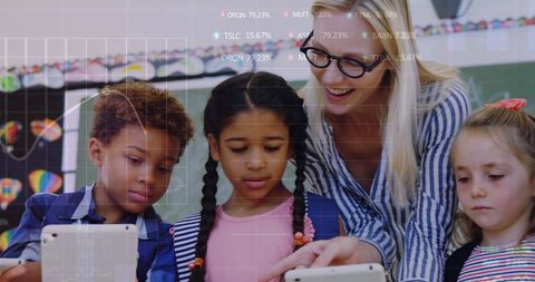 Students and Teacher Collaborative Learning with Digital Interface