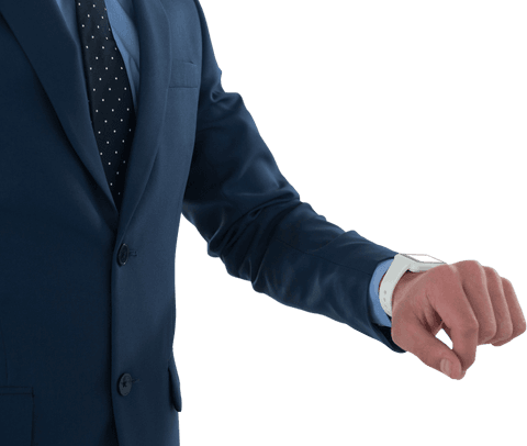 Transparent View Businessman Wearing Smart Watch Suit - Download Free Stock Videos Pikwizard.com