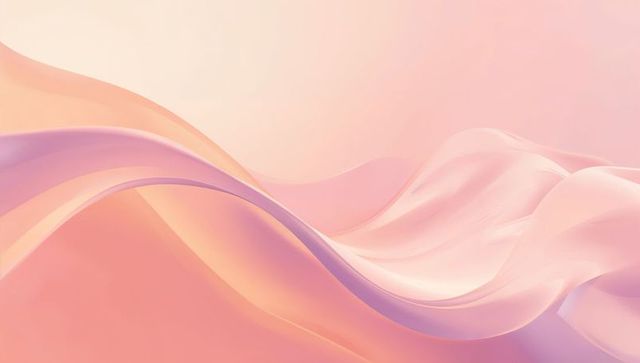 Flowing pastel ribbons and soft pink waves for elegant minimal backgrounds and branding