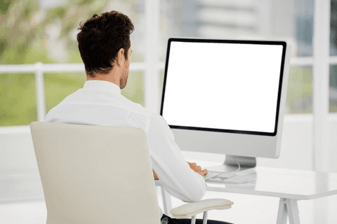 Transparent Screen Office Workspace Ambience from Behind - Download Free Stock Videos Pikwizard.com
