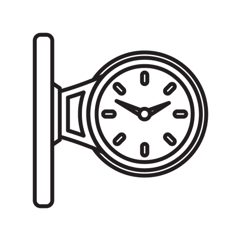 Transparent Digital Wall Clock Vector Illustration Isolated - Download Free Stock Videos Pikwizard.com