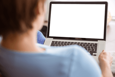 Woman with Transparent Background on Laptop Screen in Living Room - Download Free Stock Videos Pikwizard.com