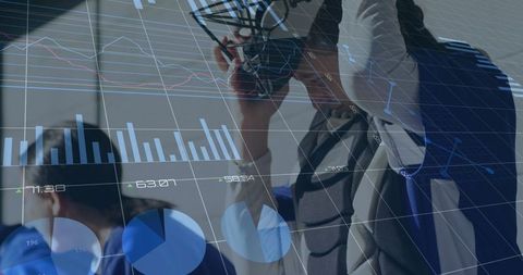 Athletes Analyzing Data with Augmented Reality