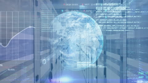 Global Network of Computer Servers with Digital Data Flow