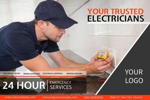 professional electrician testing outlet for emergency services - Download Free Stock Templates Pikwizard.com