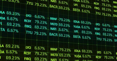 Dynamic Stock Market Data Flow on Digital Grid - Download Free Stock Images Pikwizard.com