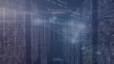 Virtual Data Processing in Futuristic Server Room