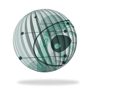 transparent glass sphere with abstract biometrics diagram - Download Free Stock Videos Pikwizard.com