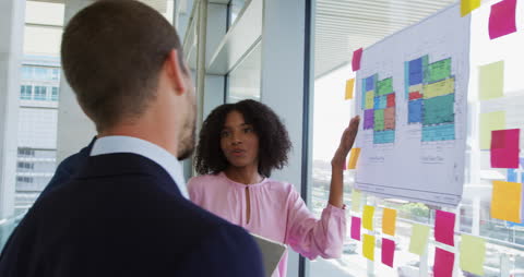 Business Team Analyzing Data Charts in Office Meeting