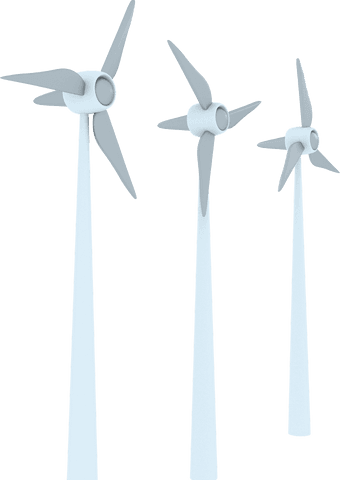 digital illustration of windmills on transparent backdrop - Download Free Stock Videos Pikwizard.com