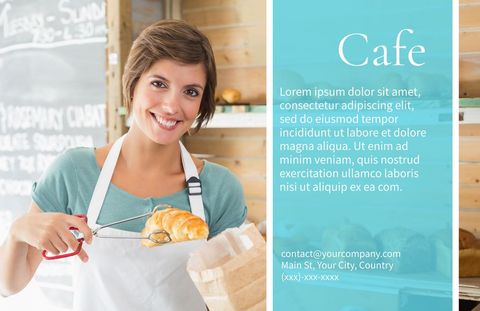 Barista Offering Fresh Pastry in Quaint Cafe Setting - Download Free Stock Templates Pikwizard.com