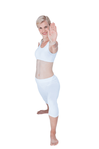 woman practicing yoga pose on transparent background - Download Free Stock Videos Pikwizard.com