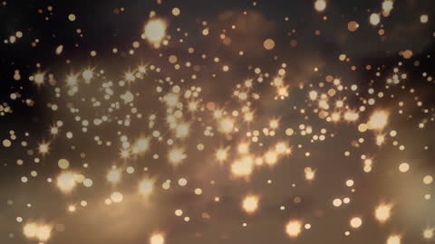 Glistening Light Spots on Blurred Backdrop