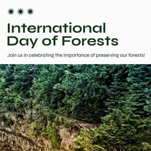 Celebration of International Day of Forests with Lush Green Forest - Download Free Stock Templates Pikwizard.com