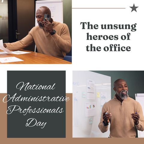 celebrating national administrative professionals day in office setting - Download Free Stock Templates Pikwizard.com