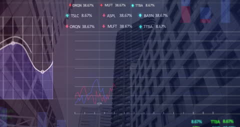 Digital Analytics Interface Over Modern Cityscape