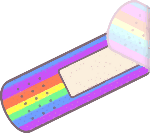 rainbow striped bandage transparent background health care first aid - Download Free Stock Videos Pikwizard.com