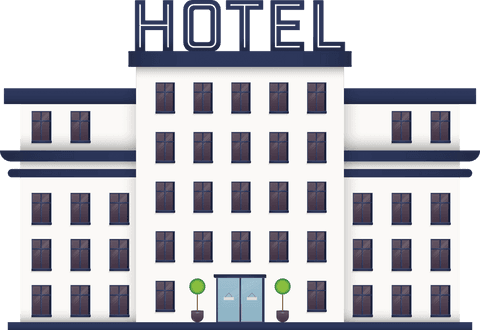modern hotel building in vector style on transparent background - Download Free Stock Videos Pikwizard.com