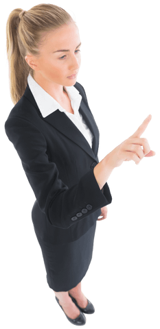 transparent businesswoman selecting interactive interface - Download Free Stock Videos Pikwizard.com