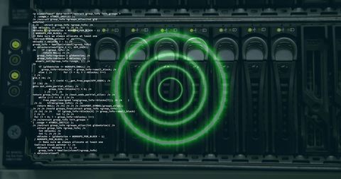 Digital Data Processing with Futuristic Server Interface - Download Free Stock Images Pikwizard.com