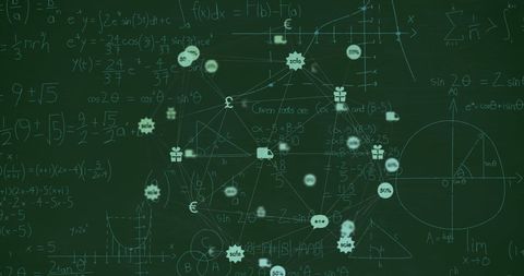 mathematical equations and digital interface - Download Free Stock Images Pikwizard.com